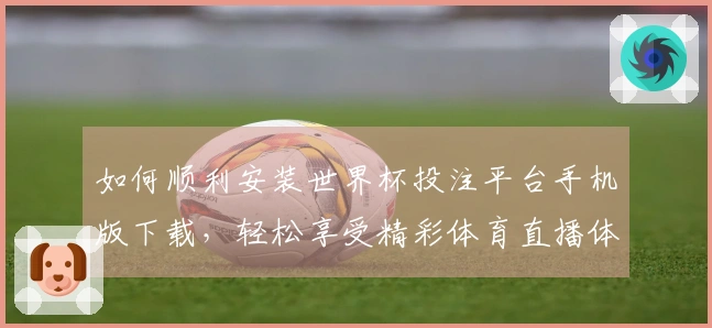 如何顺利安装世界杯投注平台手机版下载，轻松享受精彩体育直播体验